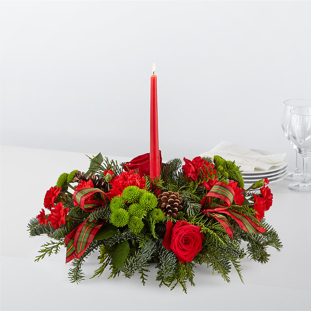 By the Candlelight Centerpiece – North Shore Florist, North Vancouver BC