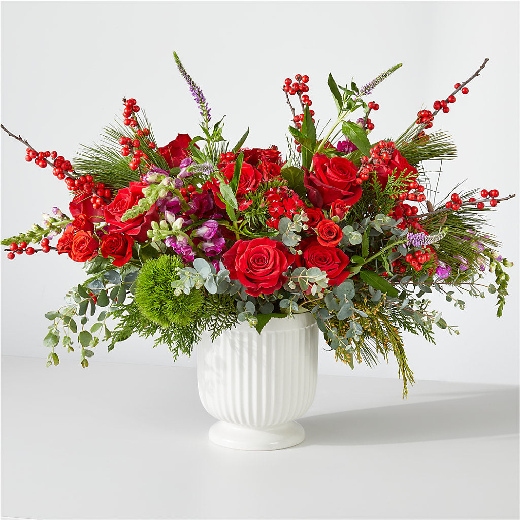 Big Red Bow Bouquet – North Shore Florist, North Vancouver BC