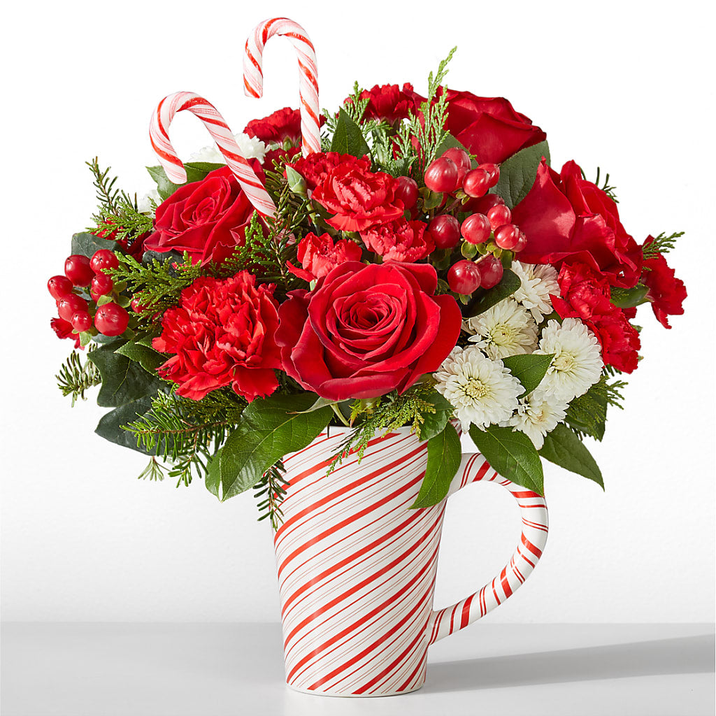 Peppermint Swirl Mug – North Shore Florist, North Vancouver BC