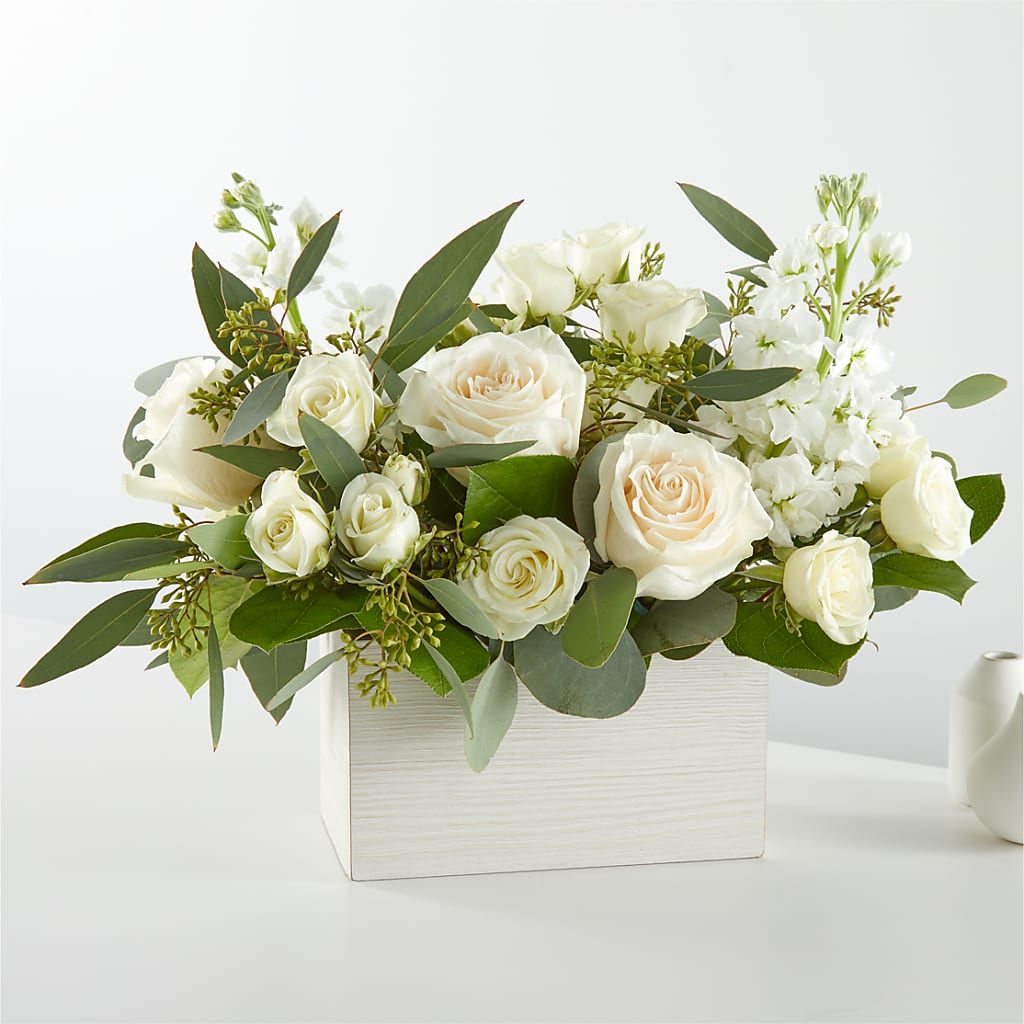 Fresh Linen Box Bouquet – North Shore Florist, North Vancouver BC