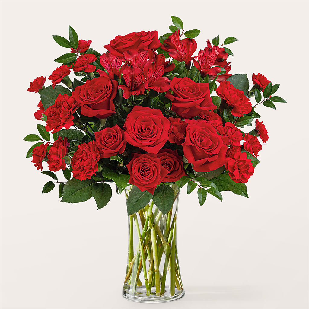 Brilliant Ruby Bouquet – North Shore Florist, North Vancouver BC