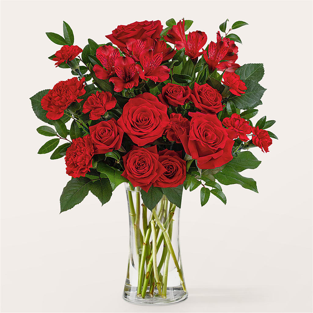 Brilliant Ruby Bouquet – North Shore Florist, North Vancouver BC
