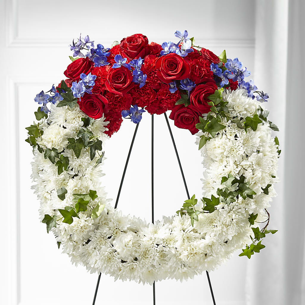Patriotic Passion Wreath – North Shore Florist, North Vancouver BC