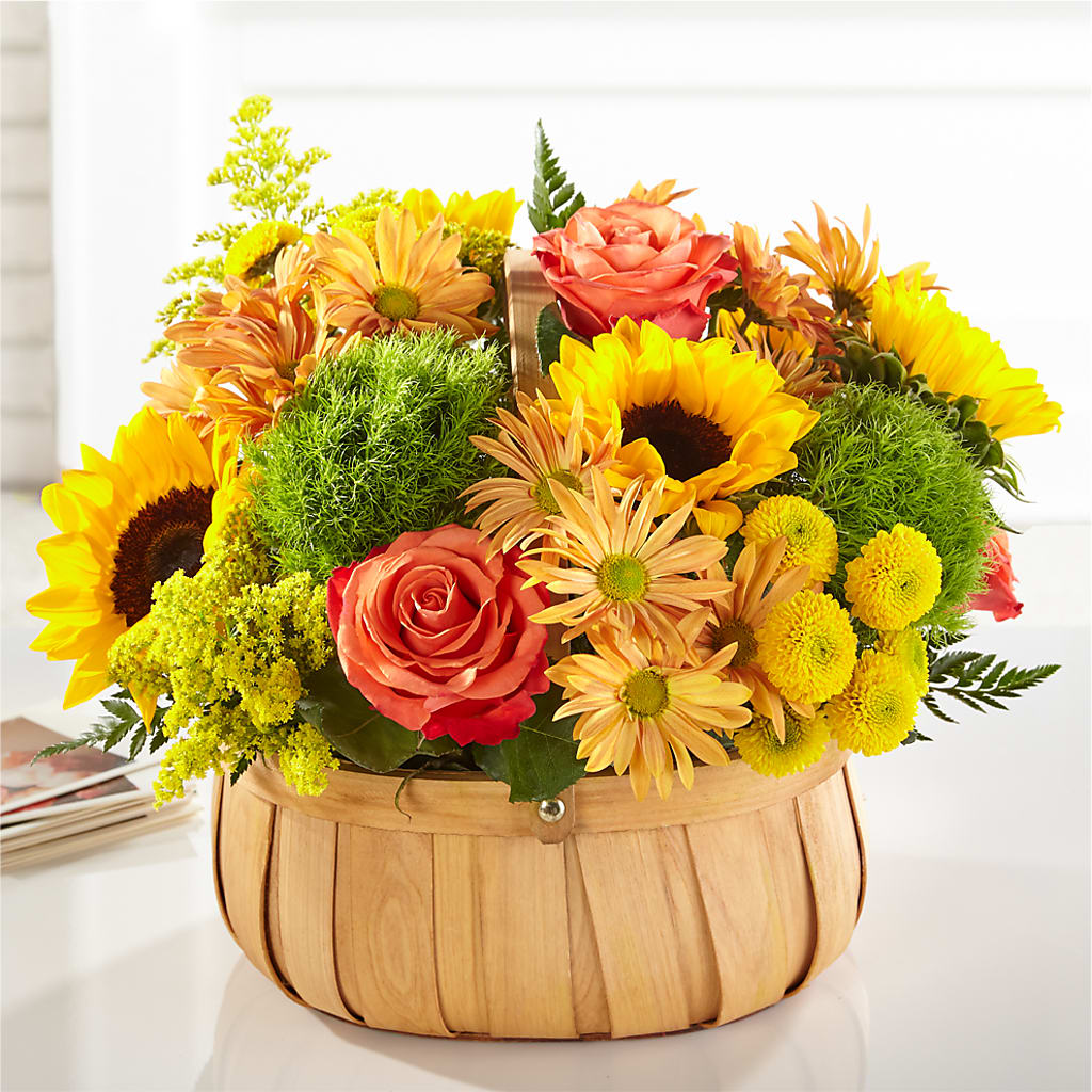 Harvest Sunflower Basket – North Shore Florist, North Vancouver BC