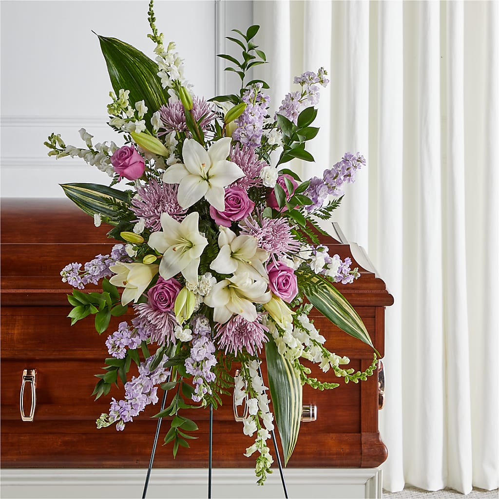 Grateful Hearts Standing Spray – North Shore Florist, North Vancouver BC