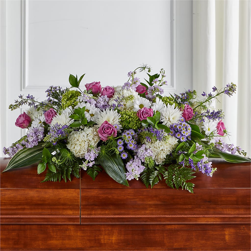 Meadows of Serenity Casket Spray – North Shore Florist, North Vancouver BC