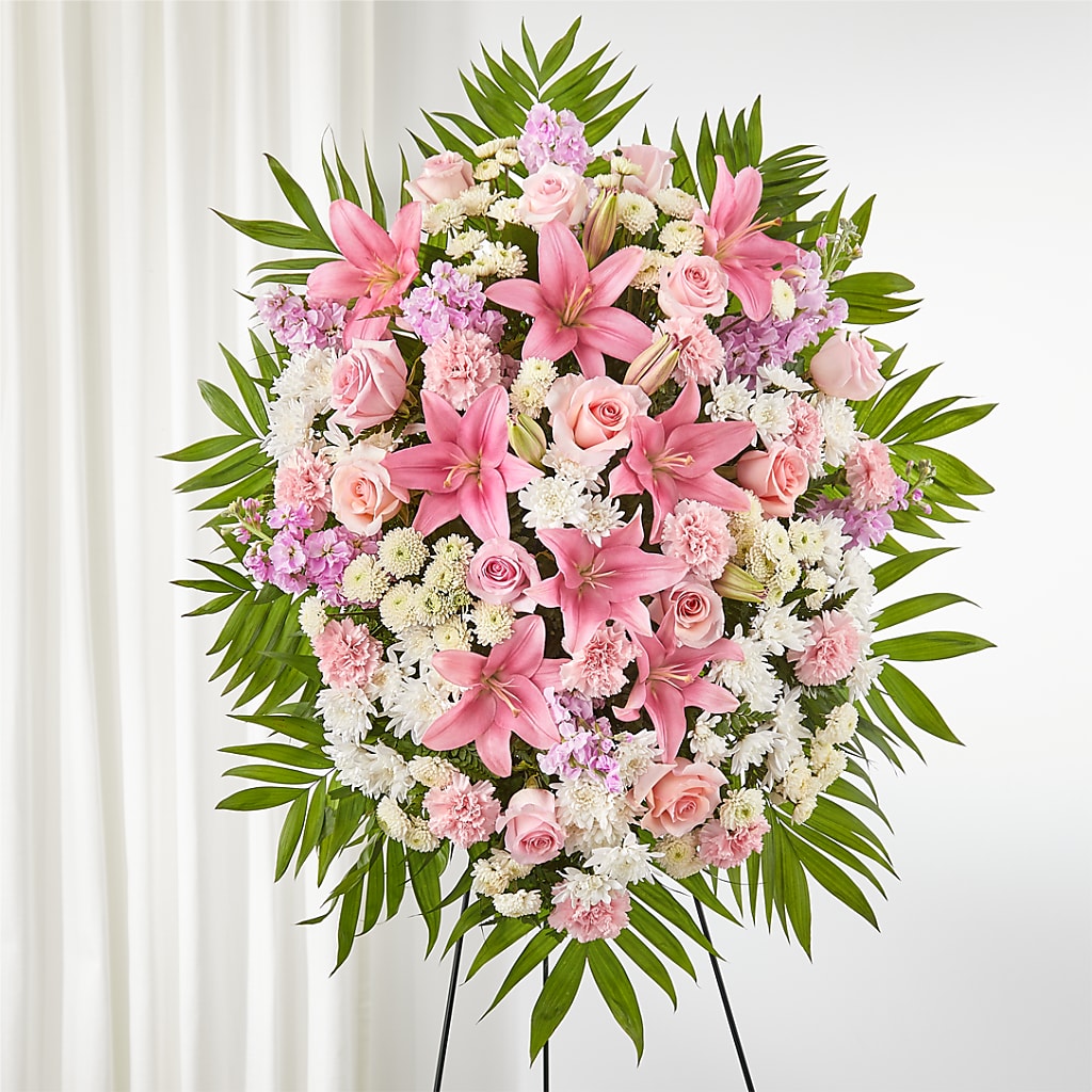 Offering Solace Standing Spray – North Shore Florist, North Vancouver BC