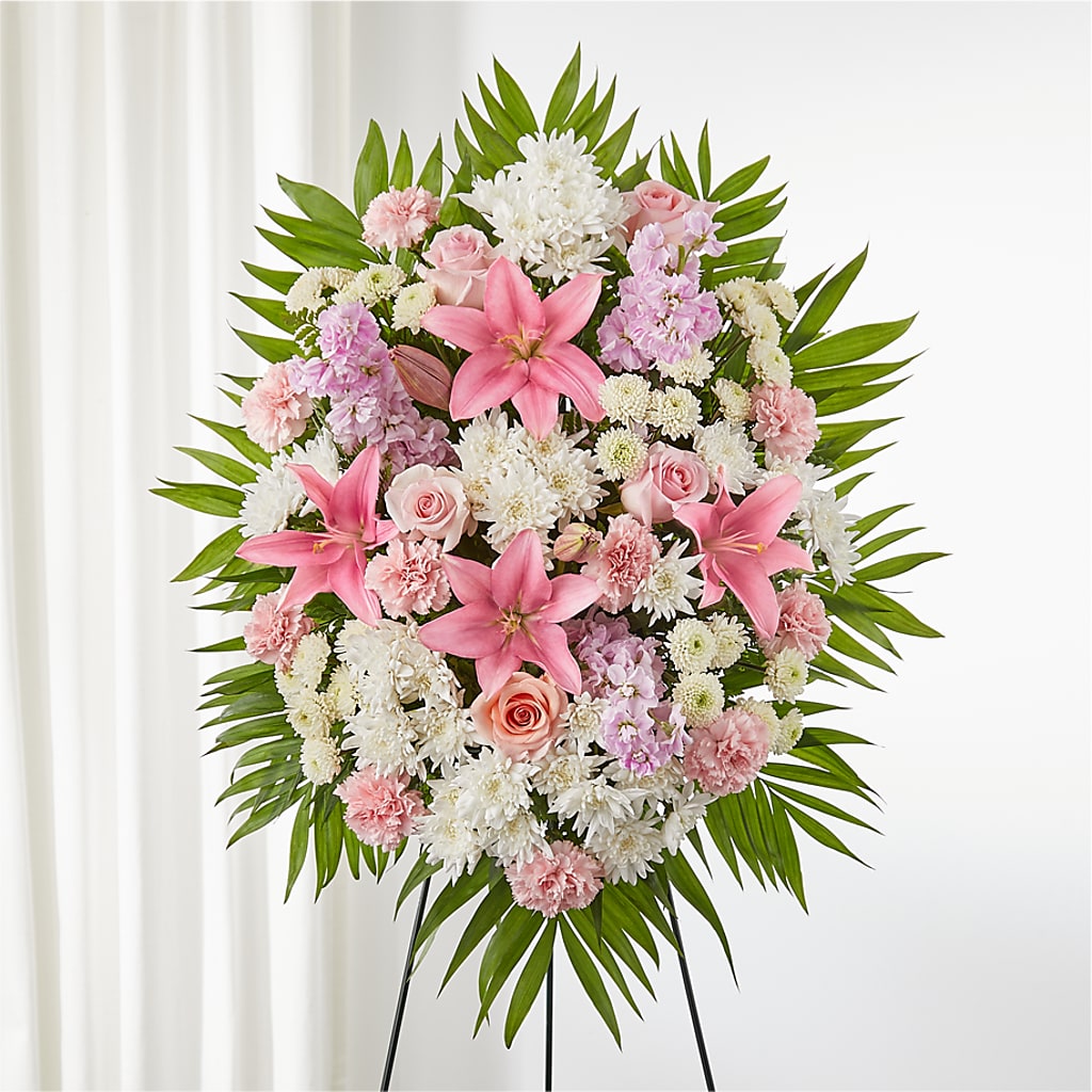 Offering Solace Standing Spray – North Shore Florist, North Vancouver BC