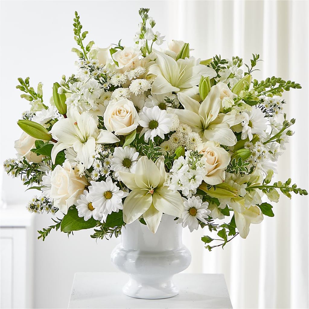 Uplifting Urn Arrangement – North Shore Florist, North Vancouver BC