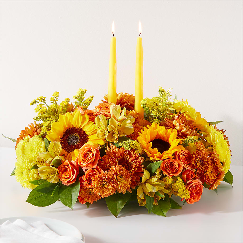 Autumn Harmony Centerpiece – North Shore Florist, North Vancouver BC