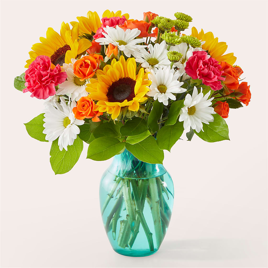 Sun-drenched Blooms Bouquet – North Shore Florist, North Vancouver BC