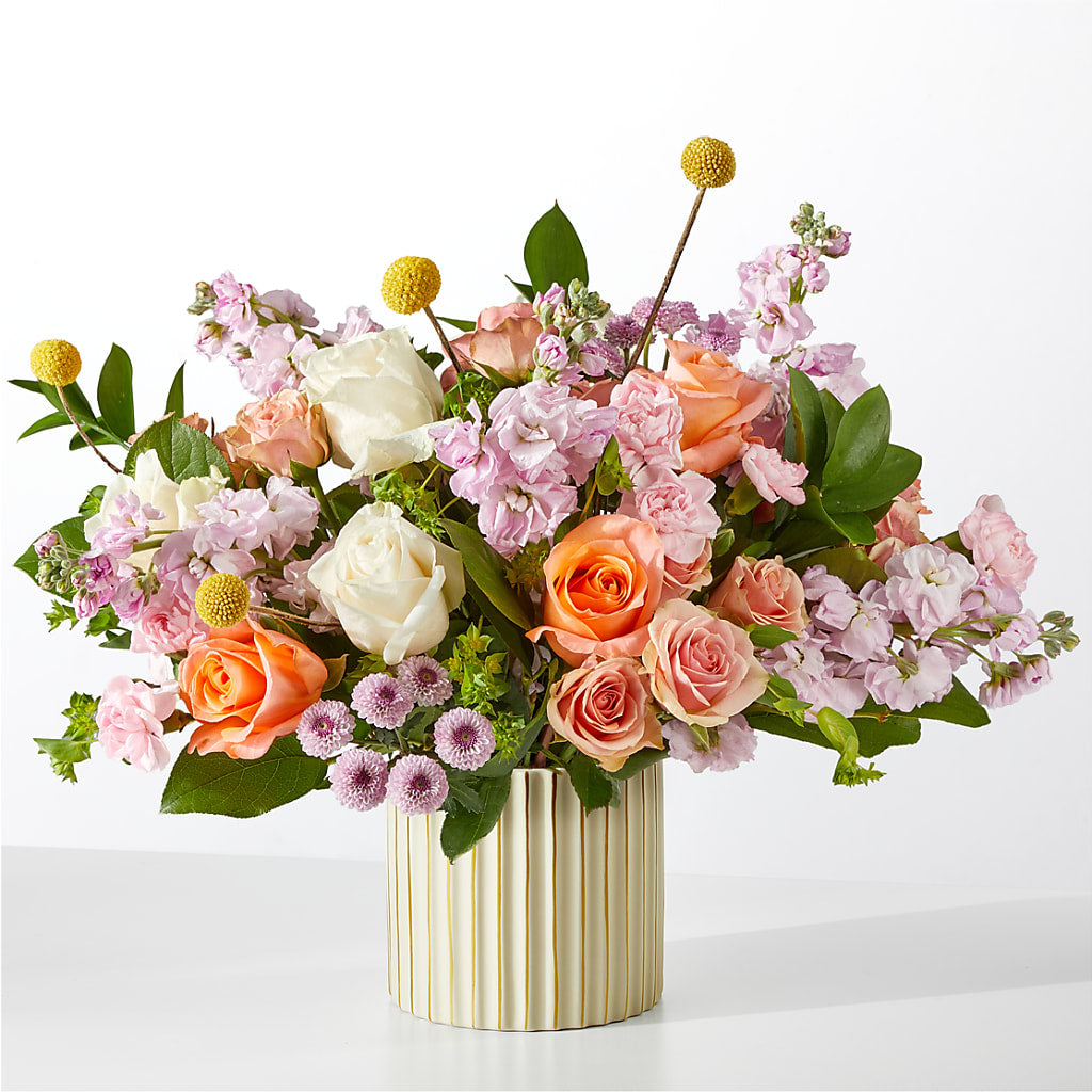 French Market Bouquet with Ivory Vase – North Shore Florist, North Vancouver BC