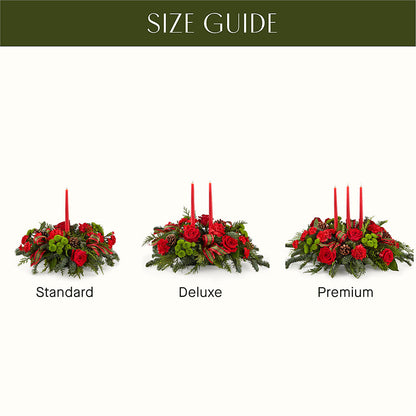 By the Candlelight Centerpiece –  North Shore Florist, North Vancouver BC