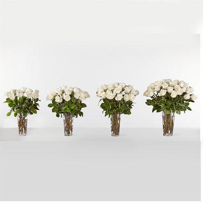Long Stem White Rose Bouquet –  North Shore Florist, North Vancouver BC