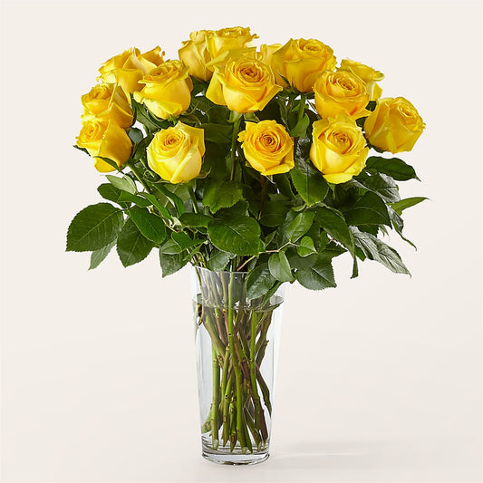 Long Stem Yellow Rose Bouquet –  North Shore Florist, North Vancouver BC