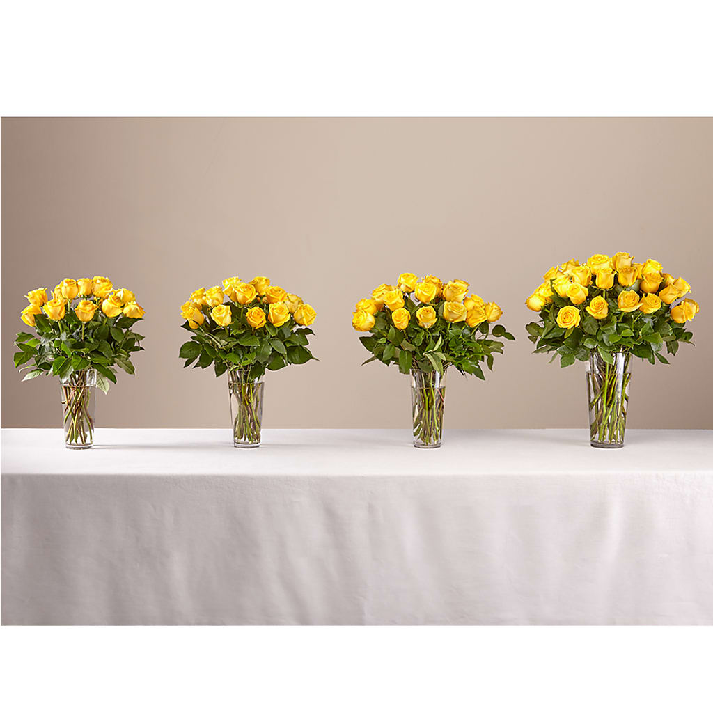 Long Stem Yellow Rose Bouquet –  North Shore Florist, North Vancouver BC