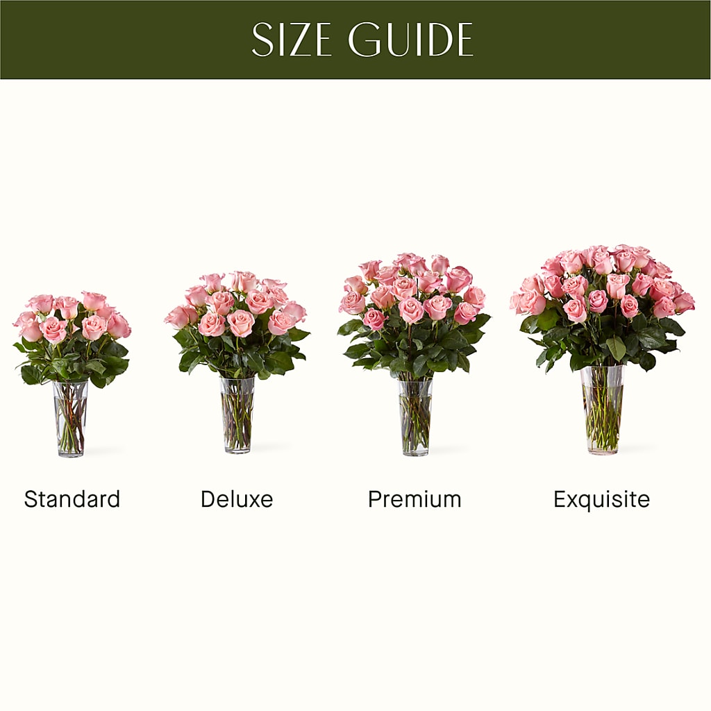 Long Stem Pink Rose Bouquet –  North Shore Florist, North Vancouver BC