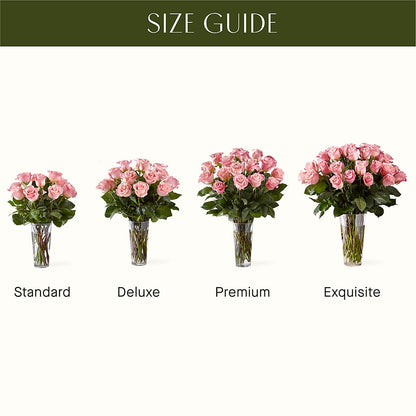 Long Stem Pink Rose Bouquet –  North Shore Florist, North Vancouver BC
