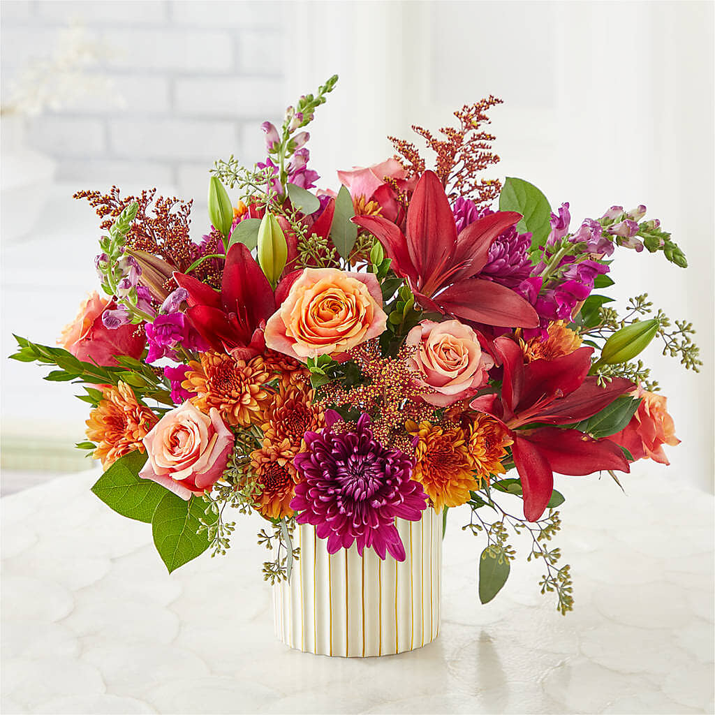 Burgundy Landscape Bouquet –  North Shore Florist, North Vancouver BC