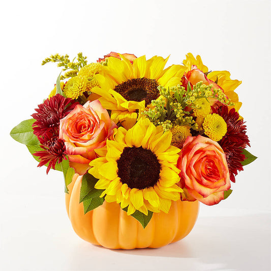 Golden Gourd Pumpkin Bouquet –  North Shore Florist, North Vancouver BC
