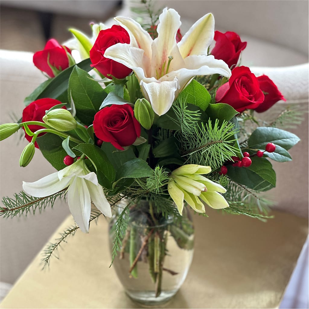 Sparkling Snowflakes Bouquet –  North Shore Florist, North Vancouver BC