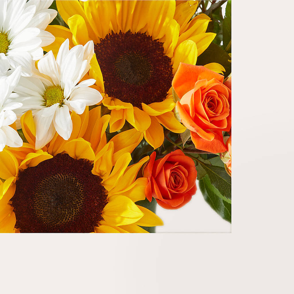 Sun-drenched Blooms Box Bouquet –  North Shore Florist, North Vancouver BC