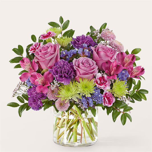 Glass Half Full Bouquet –  North Shore Florist, North Vancouver BC