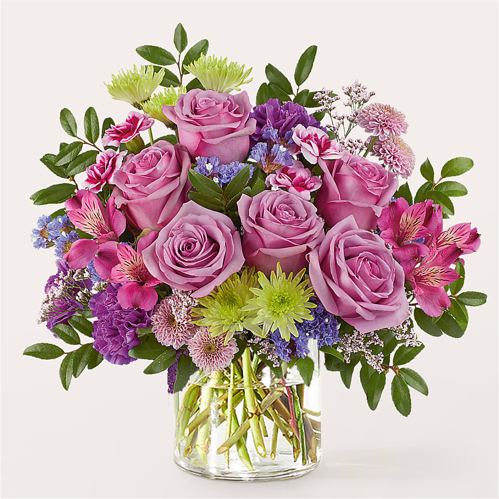 Glass Half Full Bouquet –  North Shore Florist, North Vancouver BC
