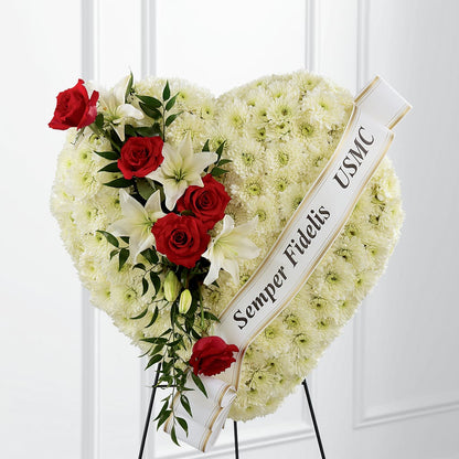 Heartfelt Hero Standing Heart –  North Shore Florist, North Vancouver BC