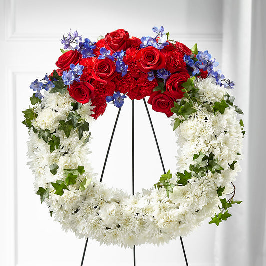 Patriotic Passion Wreath –  North Shore Florist, North Vancouver BC