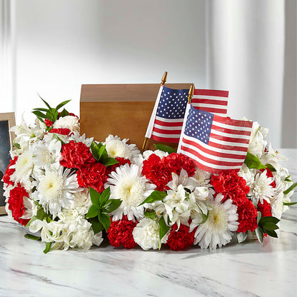 Spirit of Patriotism Cremation Adornment –  North Shore Florist, North Vancouver BC