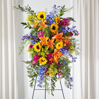 Sunlit Memories Standing Spray (Standard) –  North Shore Florist, North Vancouver BC