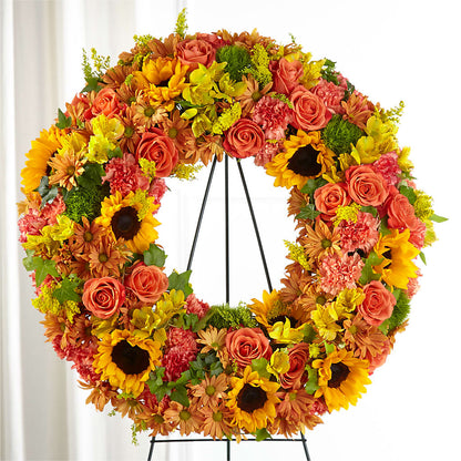 Autumnal Memories Wreath (Standard) –  North Shore Florist, North Vancouver BC