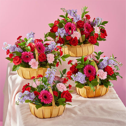 Pink Picnic Basket –  North Shore Florist, North Vancouver BC