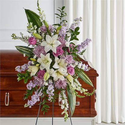 Grateful Hearts Standing Spray –  North Shore Florist, North Vancouver BC