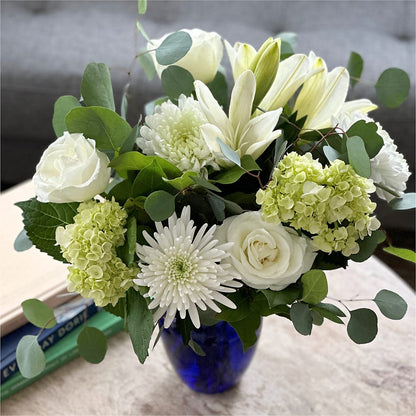 Snowy Dreams Bouquet –  North Shore Florist, North Vancouver BC
