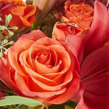 Crimson Leaves Bouquet –  North Shore Florist, North Vancouver BC