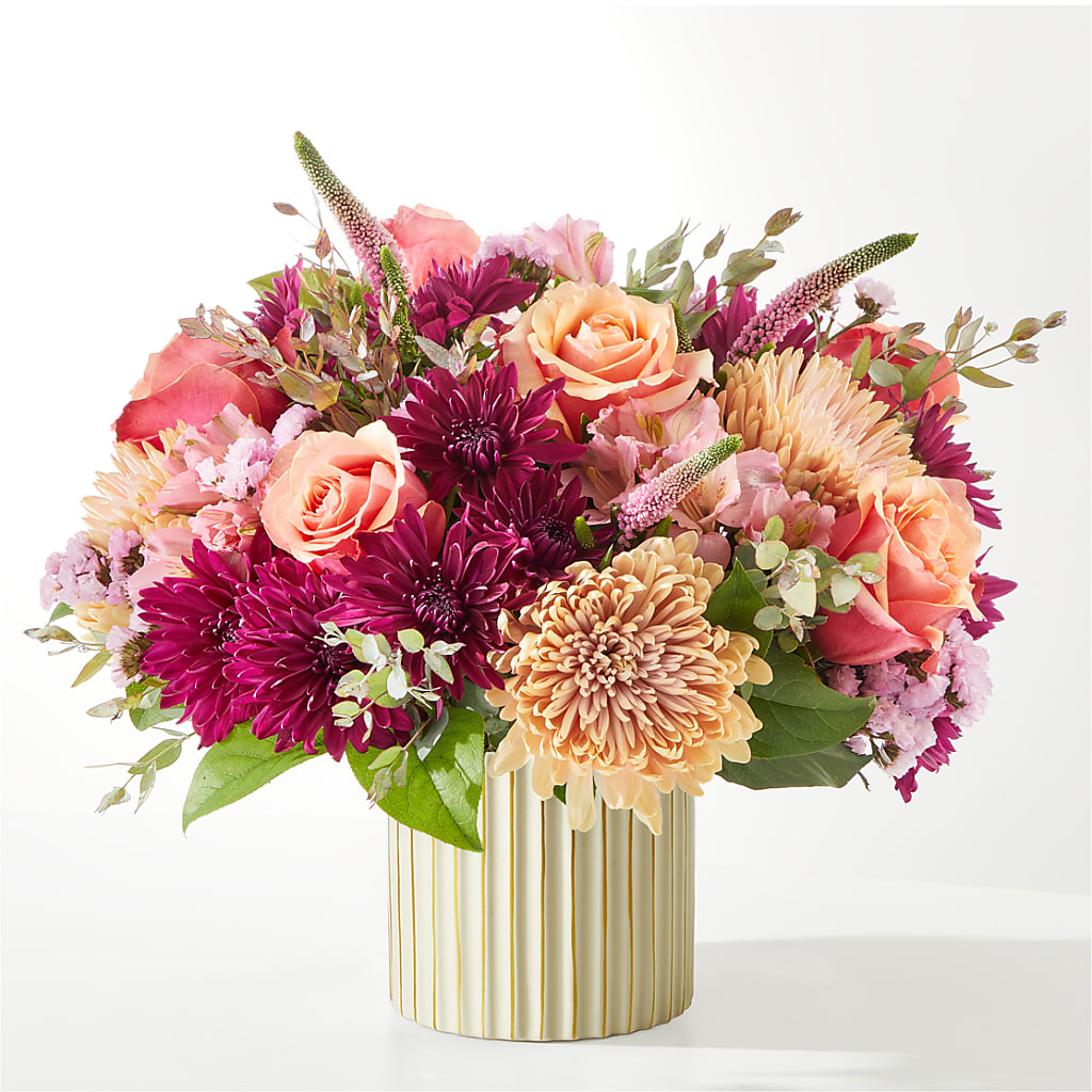 Berry Cobbler Bouquet with Ivory Vase –  North Shore Florist, North Vancouver BC