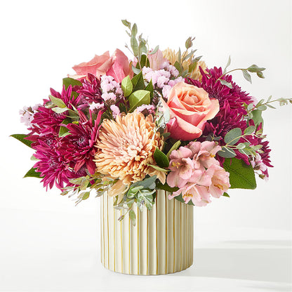 Berry Cobbler Bouquet with Ivory Vase –  North Shore Florist, North Vancouver BC