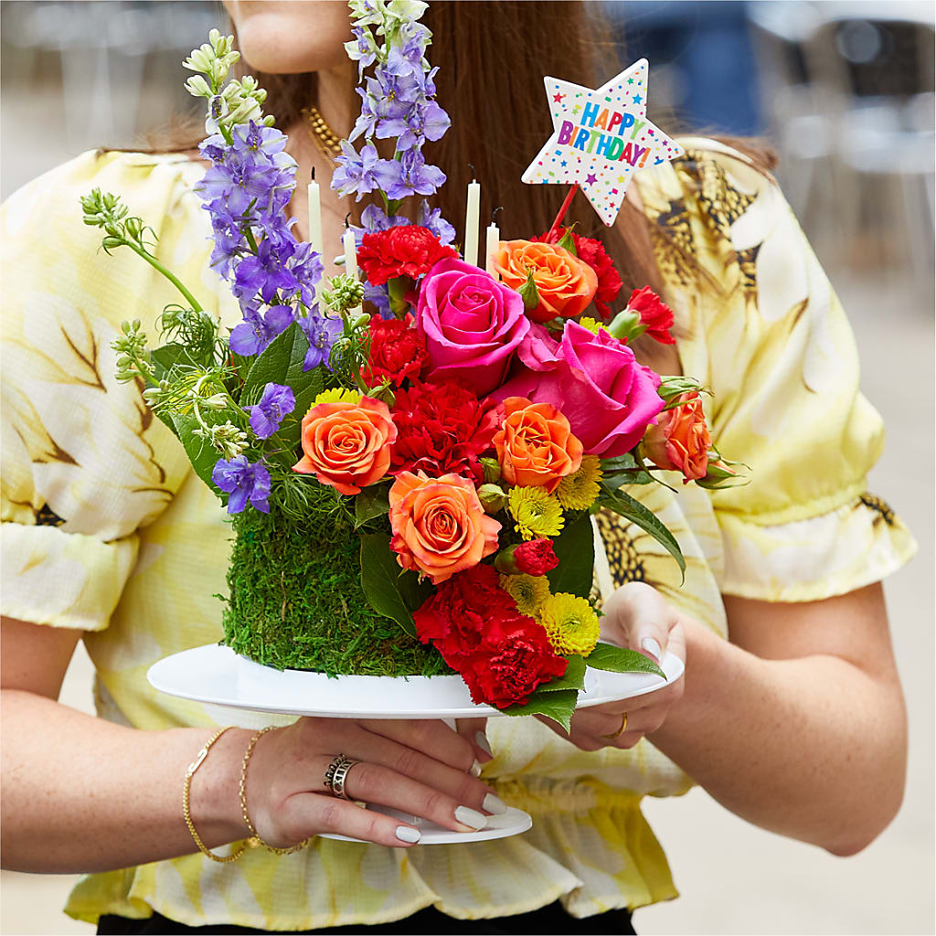 Best Year Yet Floral Cake –  North Shore Florist, North Vancouver BC