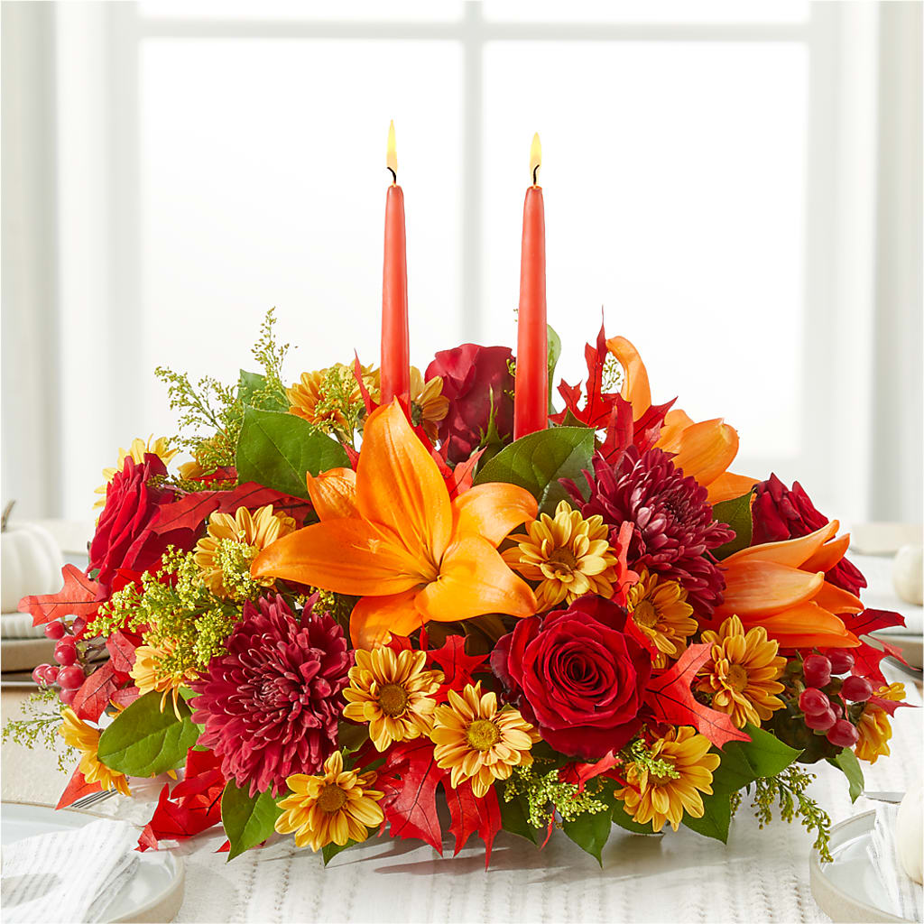 Autumn's Embrace Centerpiece –  North Shore Florist, North Vancouver BC