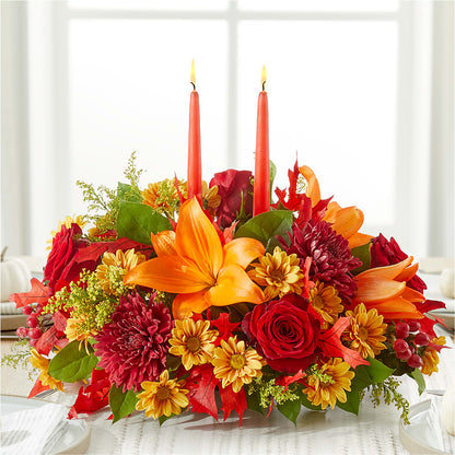 Autumn's Embrace Centerpiece –  North Shore Florist, North Vancouver BC