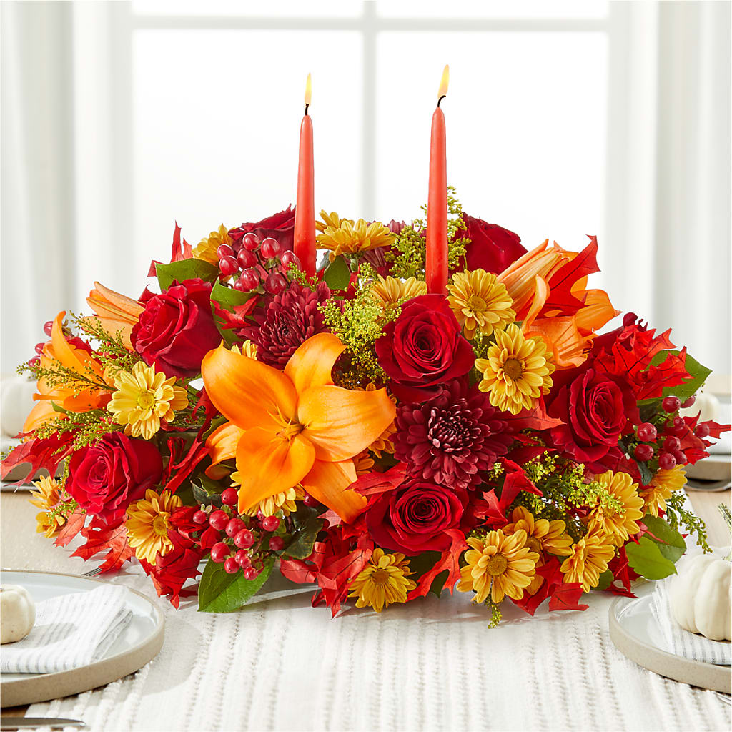 Autumn's Embrace Centerpiece –  North Shore Florist, North Vancouver BC