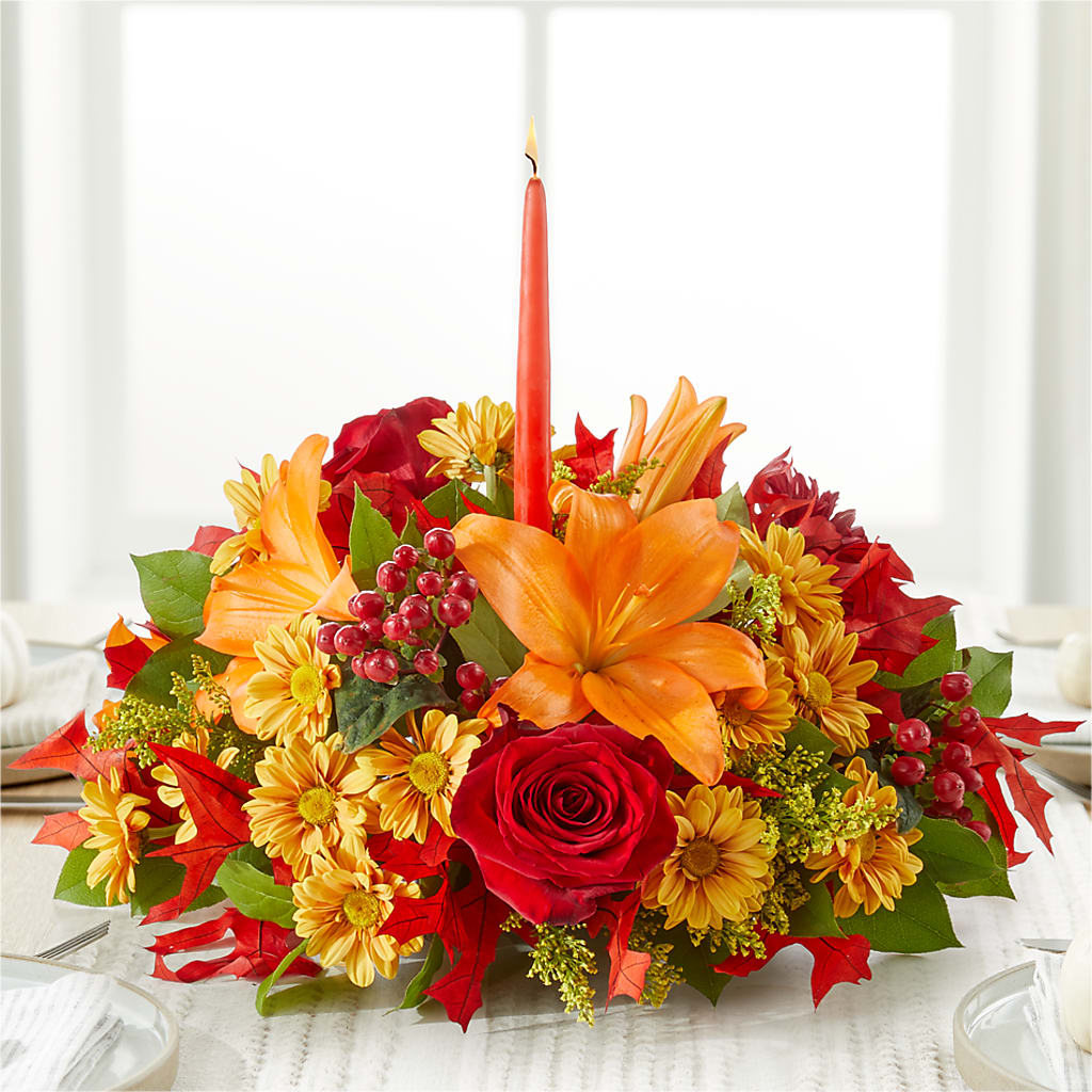 Autumn's Embrace Centerpiece –  North Shore Florist, North Vancouver BC