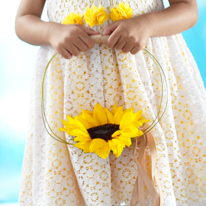 Sweet Sunshine Flower Girl Bouquet –  North Shore Florist, North Vancouver BC