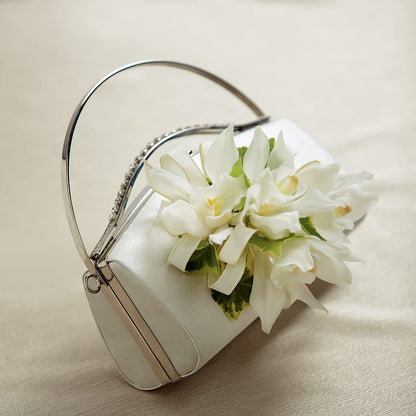 White Purse Decor –  North Shore Florist, North Vancouver BC