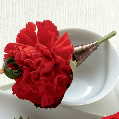 Red Carnation Boutonniere –  North Shore Florist, North Vancouver BC