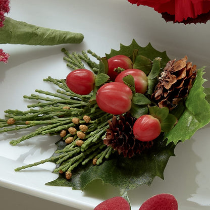 Red Berry Boutonniere –  North Shore Florist, North Vancouver BC