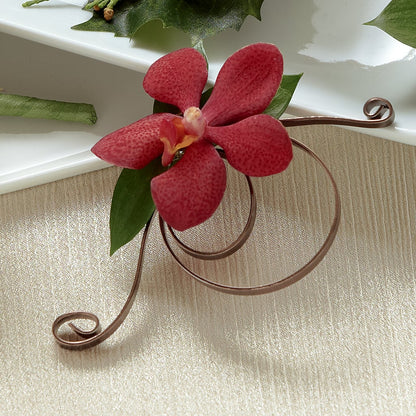 Red Mokara Boutonniere –  North Shore Florist, North Vancouver BC